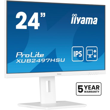 iiyama ProLite XUB2497HSU-W2 écran plat de PC 60,5 cm (23.8") 1920 x 1080 pixels Full HD LED Blanc