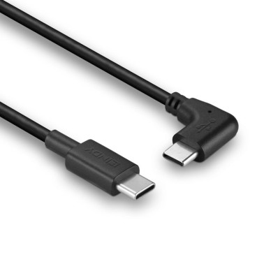 Lindy Câble USB 2.0 Type C de 1m, angle droit à 90°, PD 60W