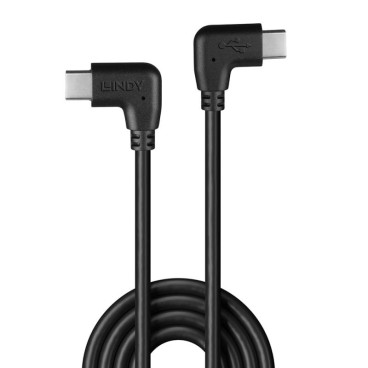 Lindy Câble USB 2.0 Type C de 0.5m, 2 x 90° à angle droit, 60W PD