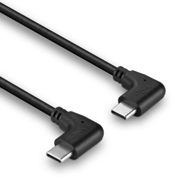 Lindy Câble USB 2.0 Type C de 0.5m, 2 x 90° à angle droit, 60W PD