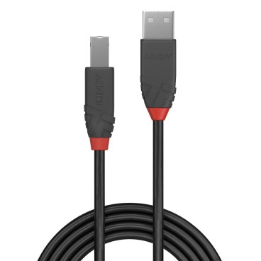 Lindy Câble USB 2.0 type A vers B, Anthra Line, 1m