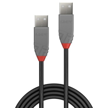 Lindy Câble USB 2.0 type A A, Anthra Line, 0.5m