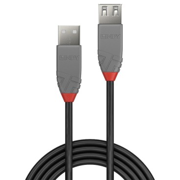 Lindy Rallonge USB 2.0 type A, Anthra Line, 2m