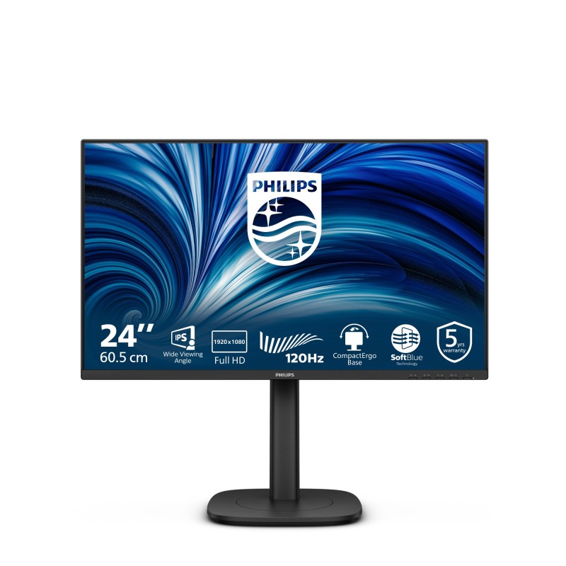 Philips 3000 series 24B2N3200J 00 écran plat de PC 60,5 cm (23.8") 1920 x 1080 pixels Full HD LCD Noir