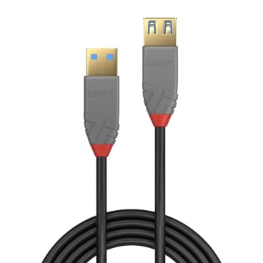 Lindy Rallonge USB 3.2 type A, 5Gbit s, Anthra Line, 1m