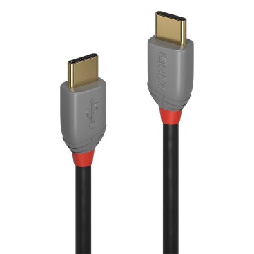Lindy Câble USB 2.0 Type C de 2m, PD 60W, Anthra Line