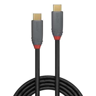 Lindy Câble USB 3.2 type C vers C, 20Gbit s, 100W, PD, Anthra Line, 1m