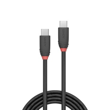 Lindy Câble USB 3.2 Type C de 1.5m, 20Gbit s, 60W PD, noir