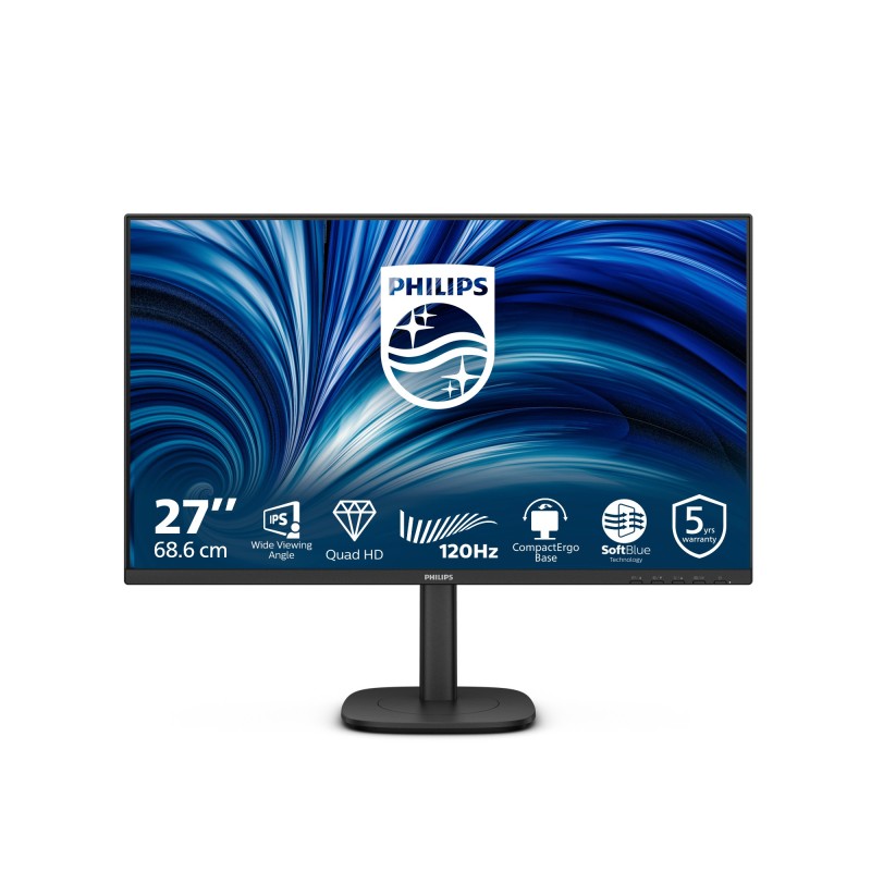 Philips 27B2N3500J 00 écran plat de PC 68,6 cm (27") 2560 x 1440 pixels 2K LCD Noir