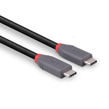 Lindy Câble USB4 Type C de 2m, 40Gbit s, 240W PD, gamme Anthra