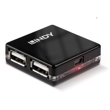 Lindy Mini Hub USB 2.0 4 ports