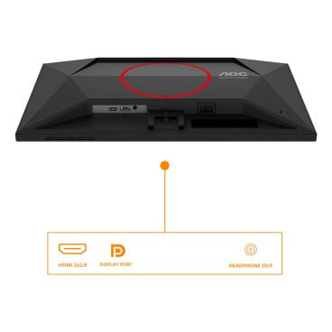 AOC G4 24G4HRE écran plat de PC 60,5 cm (23.8") 1920 x 1080 pixels Full HD LED Noir, Rouge