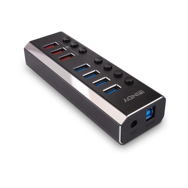 Lindy Hub USB 3.0 4 ports avec 3 ports Quick Charge 3.0