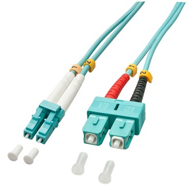 Lindy Fibre optique Duplex LC   SC OM3 2m