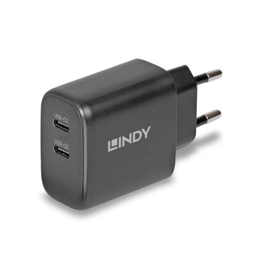 Lindy Chargeur GaN 65W 2 x USB Type C