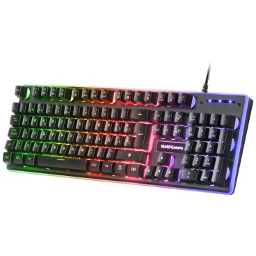 Mars Gaming MCPXBFR clavier Souris incluse USB Français Noir