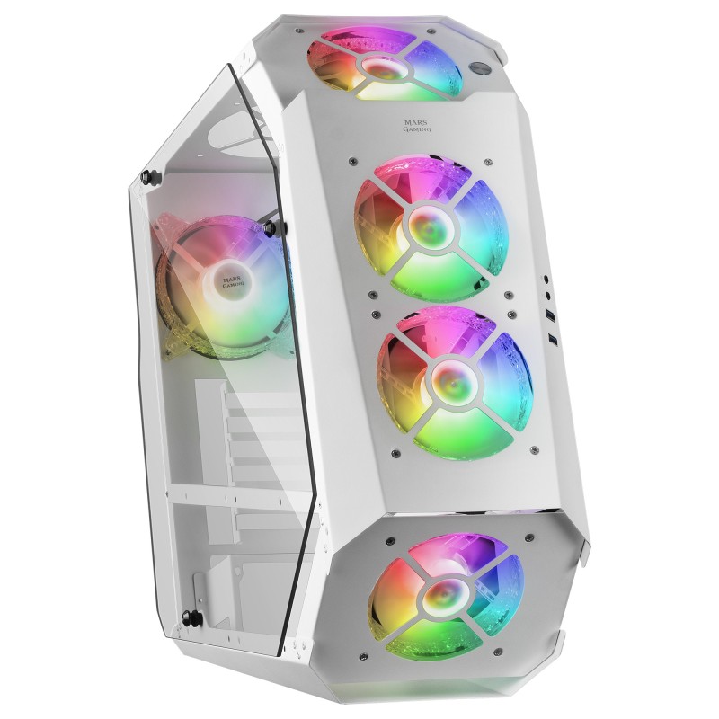 Mars Gaming MC51W unité centrale Blanc