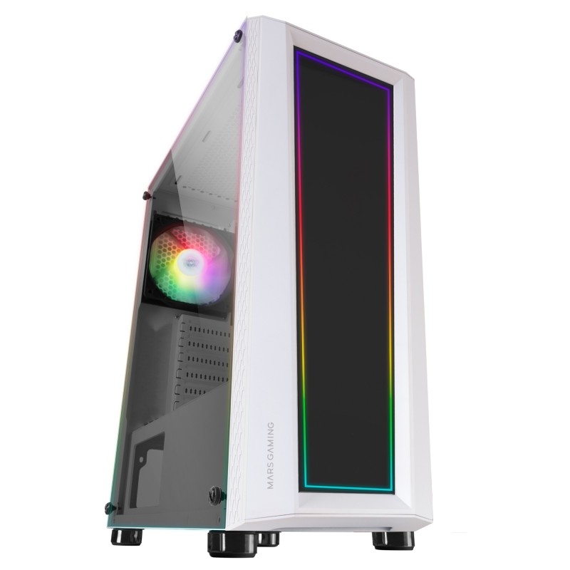 Mars Gaming MCARTW unité centrale Midi Tower Blanc