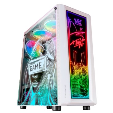 Mars Gaming MCARTW unité centrale Midi Tower Blanc