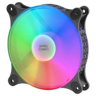 Mars Gaming MFDUO système de refroidissement d’ordinateur Boitier PC Ventilateur 12 cm Noir