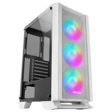 Mars Gaming MCCW unité centrale Midi Tower Blanc