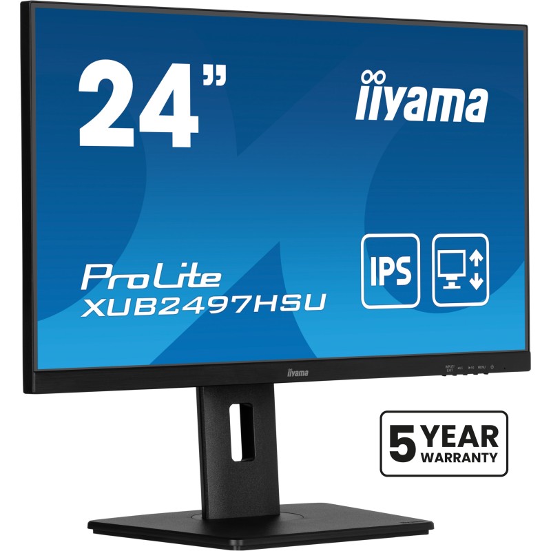 iiyama XUB2497HSU-B2 écran plat de PC 60,5 cm (23.8") 1920 x 1080 pixels Full HD LED Noir