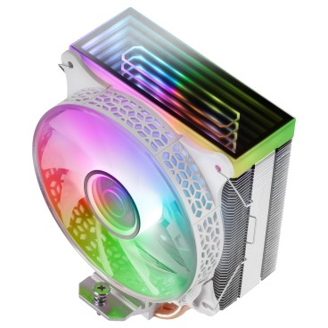 Mars Gaming MCPU-VR Processeur Refroidisseur de liquide tout-en-un 12 cm Blanc 1 pièce(s)