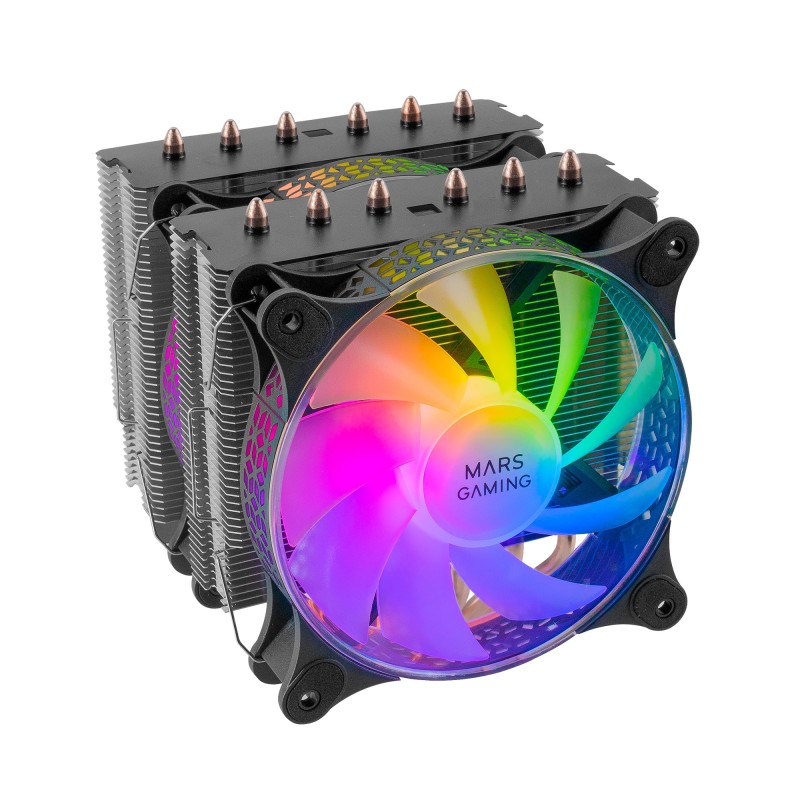 Mars Gaming MCPU-XT Processeur Refroidisseur de liquide tout-en-un 12 cm Noir 1 pièce(s)