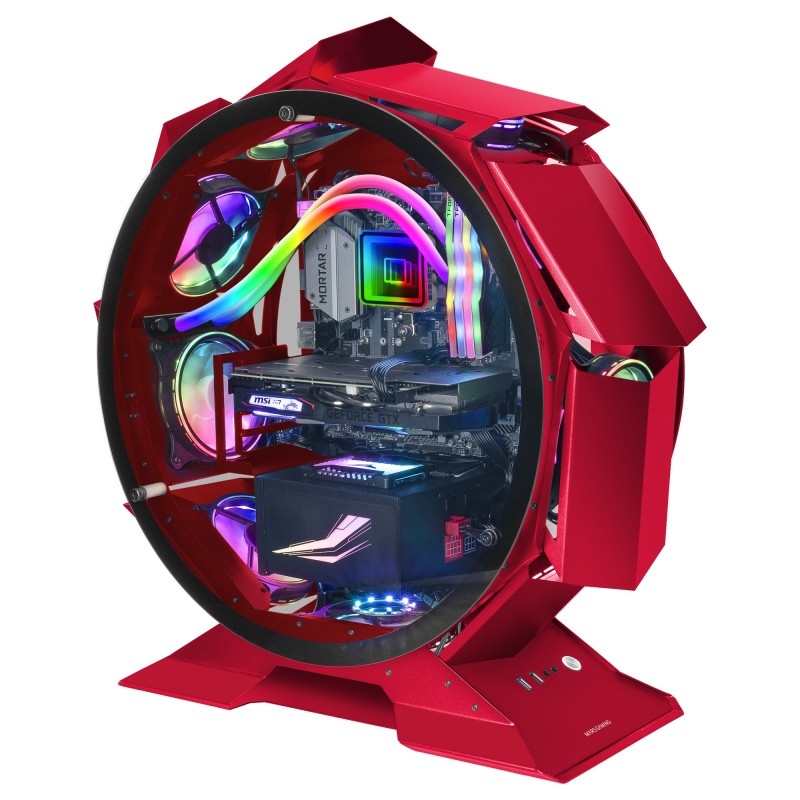 Mars Gaming MCORBR unité centrale Tower Rouge