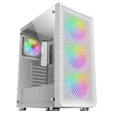 Mars Gaming MCFW unité centrale Midi Tower Blanc
