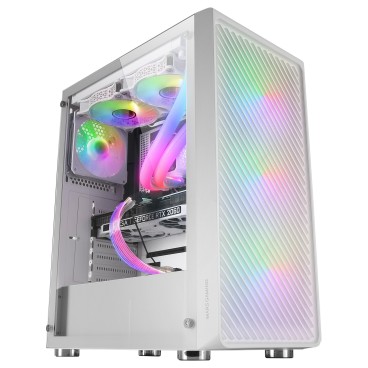 Mars Gaming MCFW unité centrale Midi Tower Blanc