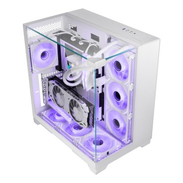 Mars Gaming MCVISIONW unité centrale Midi Tower Blanc