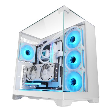 Mars Gaming MCVISIONW unité centrale Midi Tower Blanc