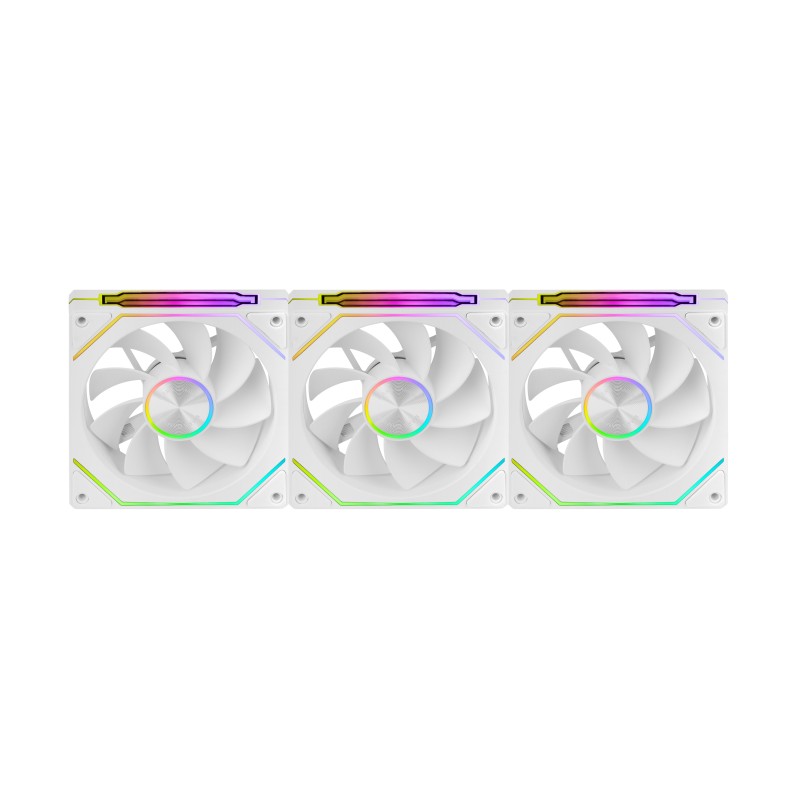 Mars Gaming MF-LINKFINITYKIT2RW Boitier PC Ventilateur 12 cm Blanc 3 pièce(s)