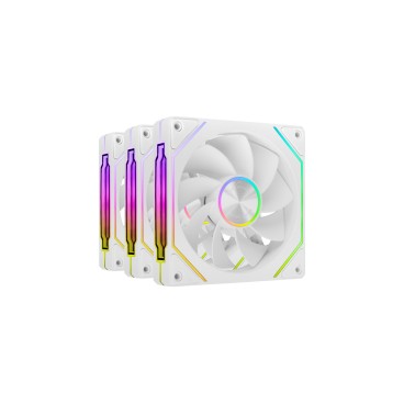 Mars Gaming MF-LINKFINITYKIT2RW Boitier PC Ventilateur 12 cm Blanc 3 pièce(s)