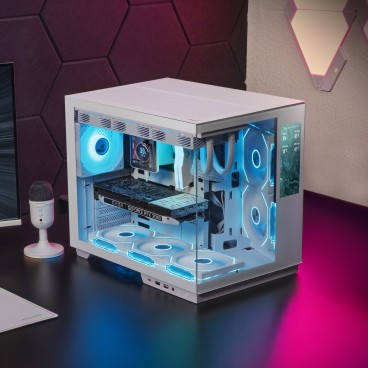 Mars Gaming MCMIRAGEW unité centrale Midi Tower Blanc