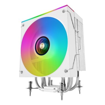 Mars Gaming MCPU-LCDW Processeur Refroidisseur d'air 12 cm Blanc 1 pièce(s)