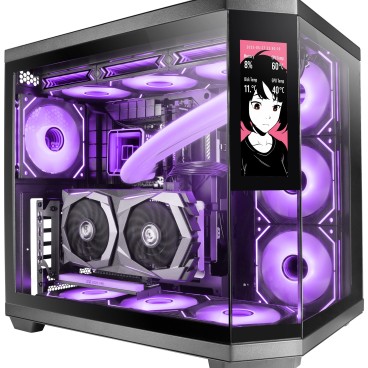 Mars Gaming MC3TCORELCD unité centrale Midi Tower Noir