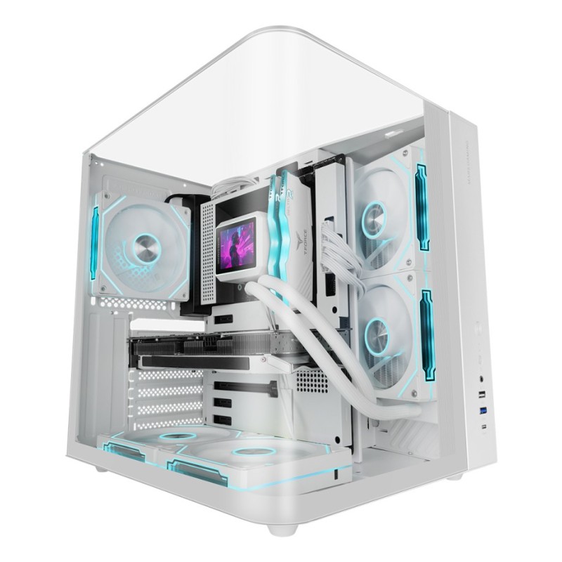 Mars Gaming MC-INFINIOLITEW Midi Tower Blanc