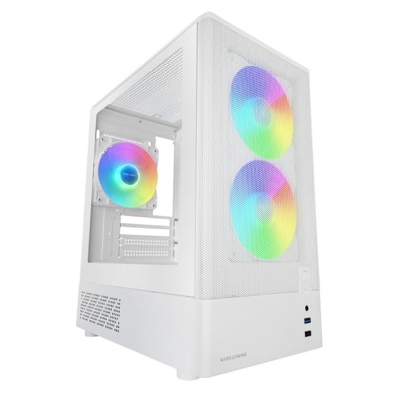 Mars Gaming MC-ONYXW Mini Tower Blanc