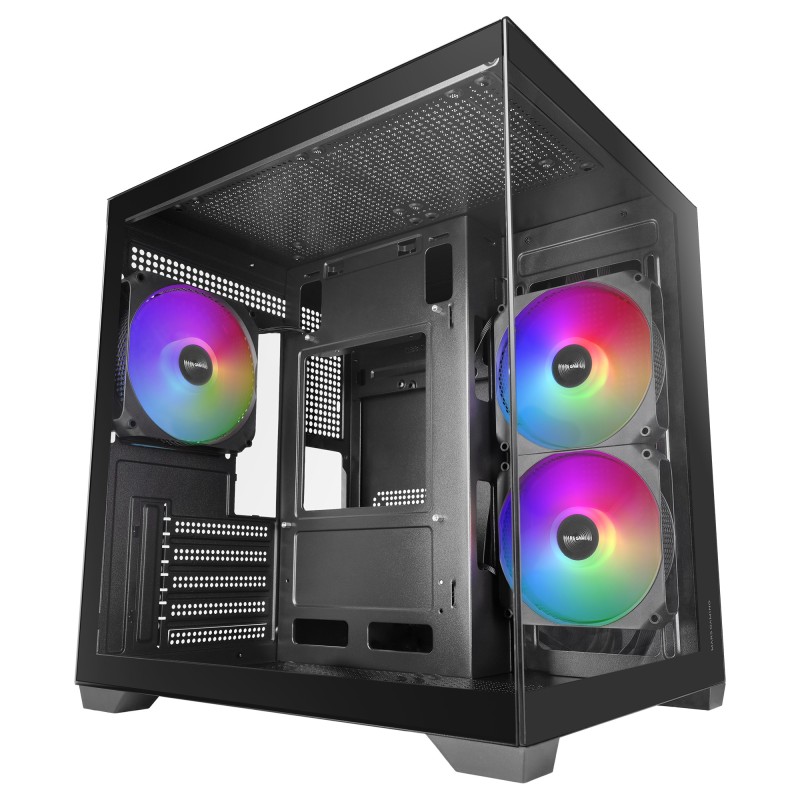 Mars Gaming MCVIEW3 unité centrale Mini Tower Noir