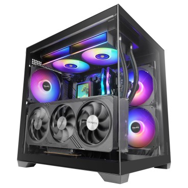 Mars Gaming MCVIEW3 unité centrale Mini Tower Noir