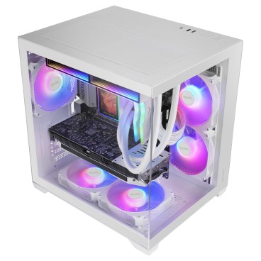 Mars Gaming MCVIEW3W unité centrale Mini Tower Blanc