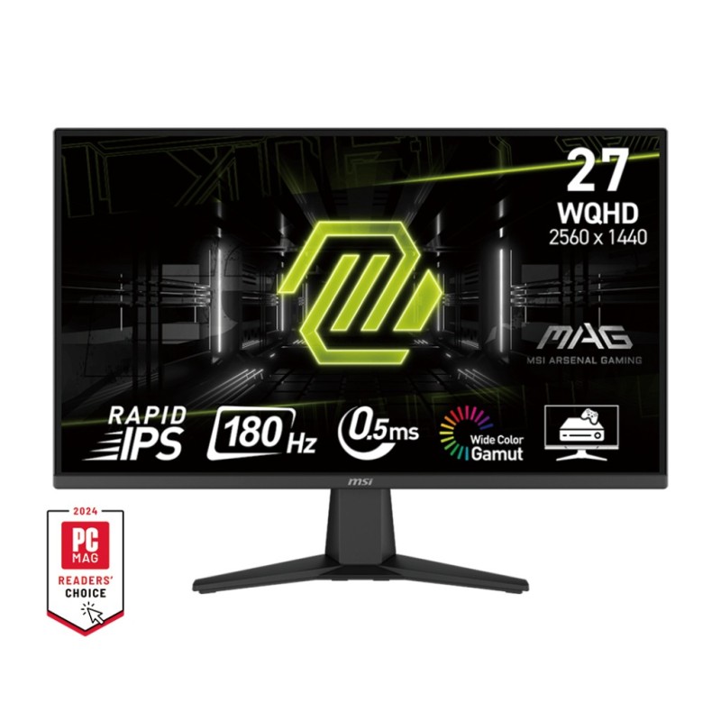 MSI MAG 275QF écran plat de PC 68,6 cm (27") 2560 x 1440 pixels Wide Quad HD LCD Noir