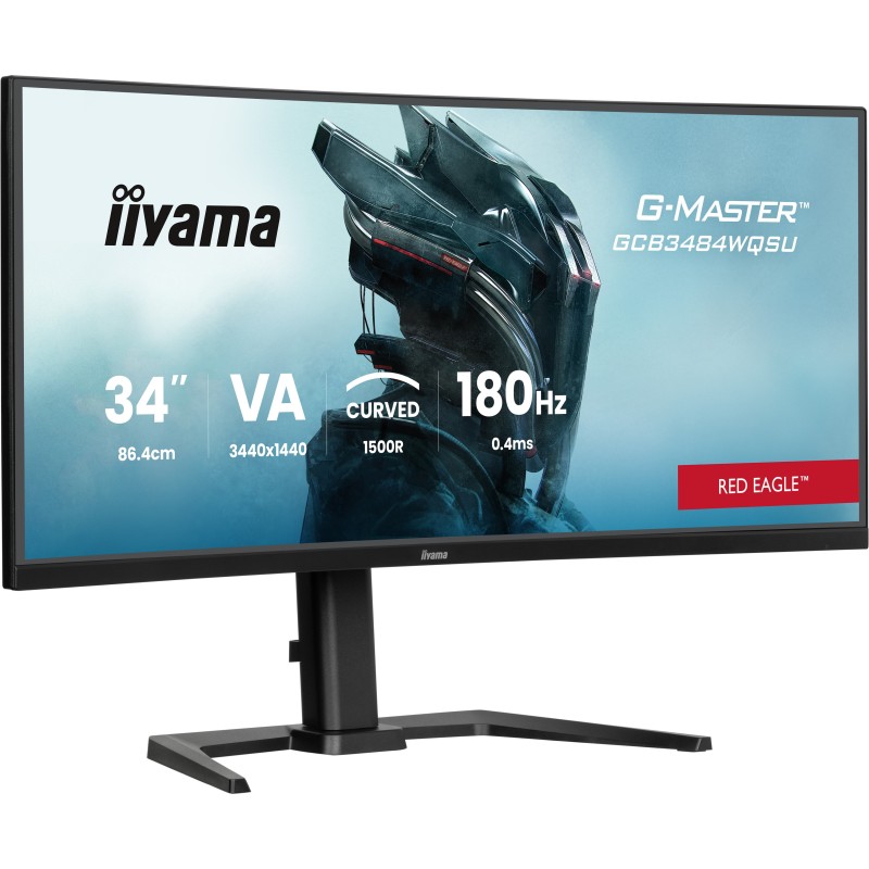 iiyama G-MASTER GCB3484WQSU-B1 écran plat de PC 86,4 cm (34") 3440 x 1440 pixels UltraWide Quad HD LED Noir