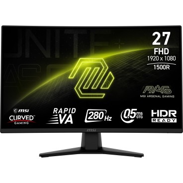 MSI MAG 274CXF écran plat de PC 68,6 cm (27") 1920 x 1080 pixels Full HD Noir