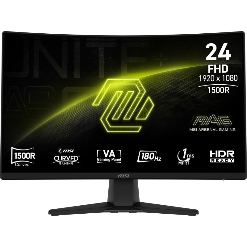 MSI MAG 242C écran plat de PC 59,9 cm (23.6") 1920 x 1080 pixels Full HD LCD Noir
