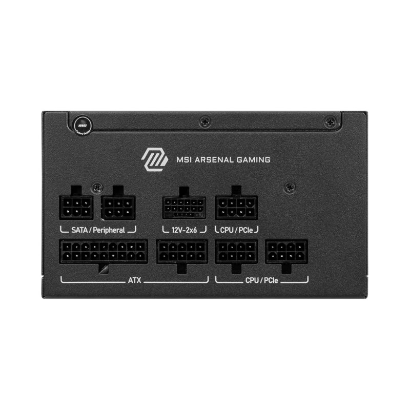 MSI MAG A650GLS PCIE5 unité d'alimentation d'énergie 650 W 24-pin ATX ATX Noir