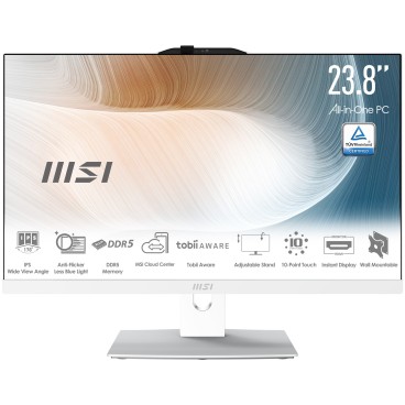MSI Modern AM242TP 1M-1854FR Intel Core 7 150U 60,5 cm (23.8") 1920 x 1080 pixels Écran tactile PC All-in-One 16 Go DDR5-SDRAM