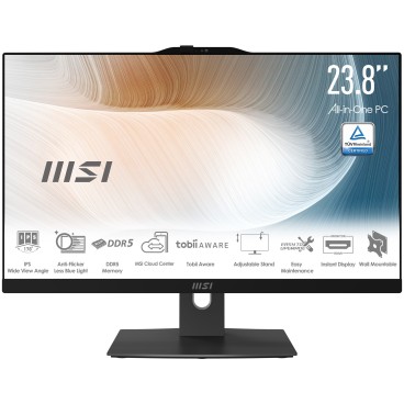 MSI Modern AM242TP 1M-1857FR Intel Core 5 120U 60,5 cm (23.8") 1920 x 1080 pixels Écran tactile PC All-in-One 16 Go DDR5-SDRAM